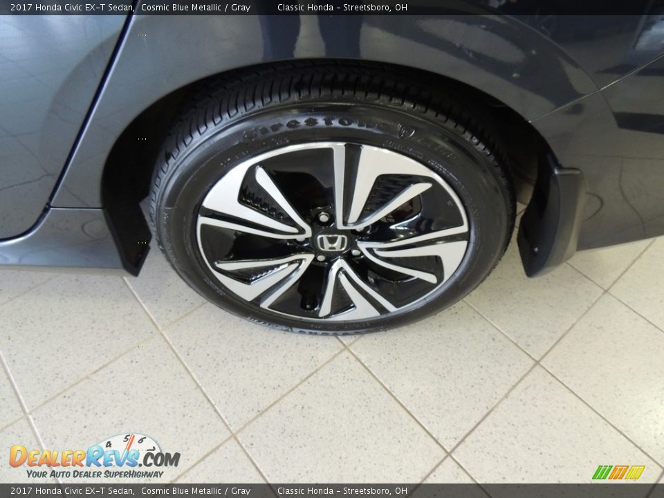 2017 Honda Civic EX-T Sedan Cosmic Blue Metallic / Gray Photo #11