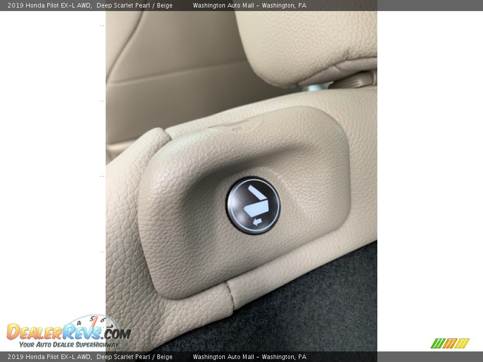 2019 Honda Pilot EX-L AWD Deep Scarlet Pearl / Beige Photo #20