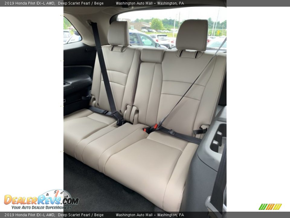 2019 Honda Pilot EX-L AWD Deep Scarlet Pearl / Beige Photo #21