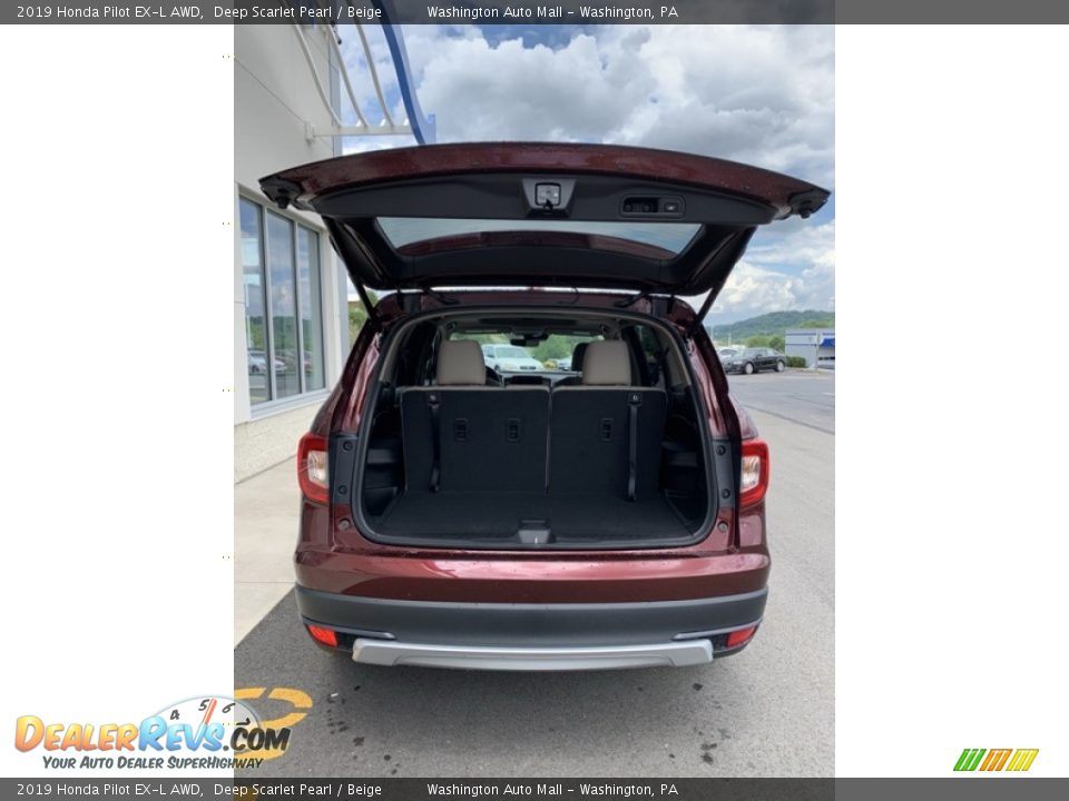 2019 Honda Pilot EX-L AWD Deep Scarlet Pearl / Beige Photo #22