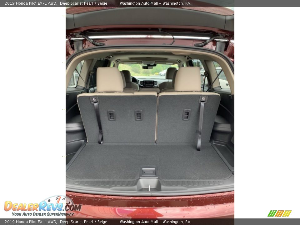 2019 Honda Pilot EX-L AWD Deep Scarlet Pearl / Beige Photo #23