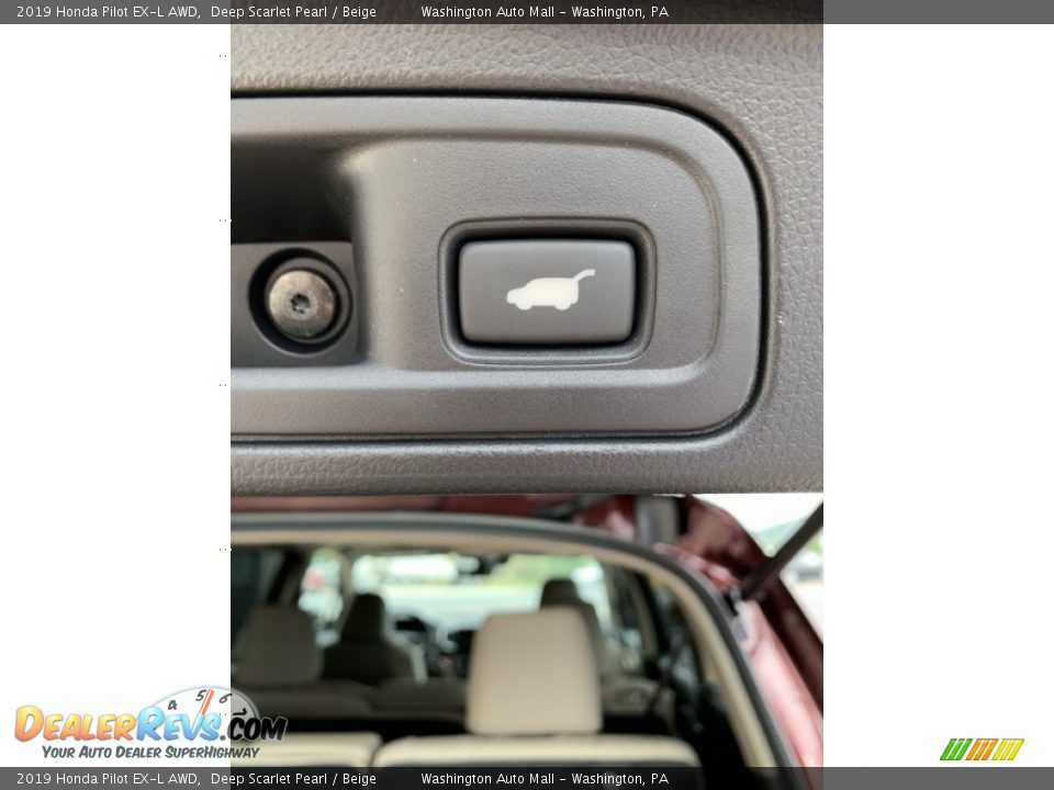 2019 Honda Pilot EX-L AWD Deep Scarlet Pearl / Beige Photo #24
