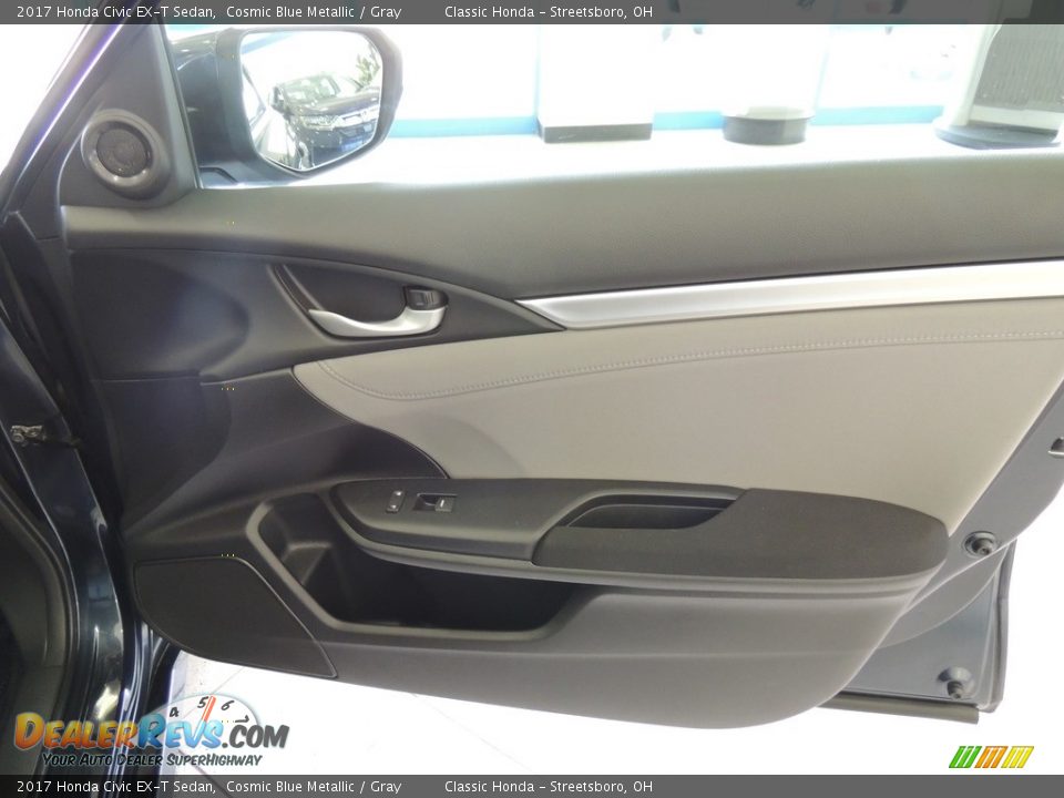 2017 Honda Civic EX-T Sedan Cosmic Blue Metallic / Gray Photo #14