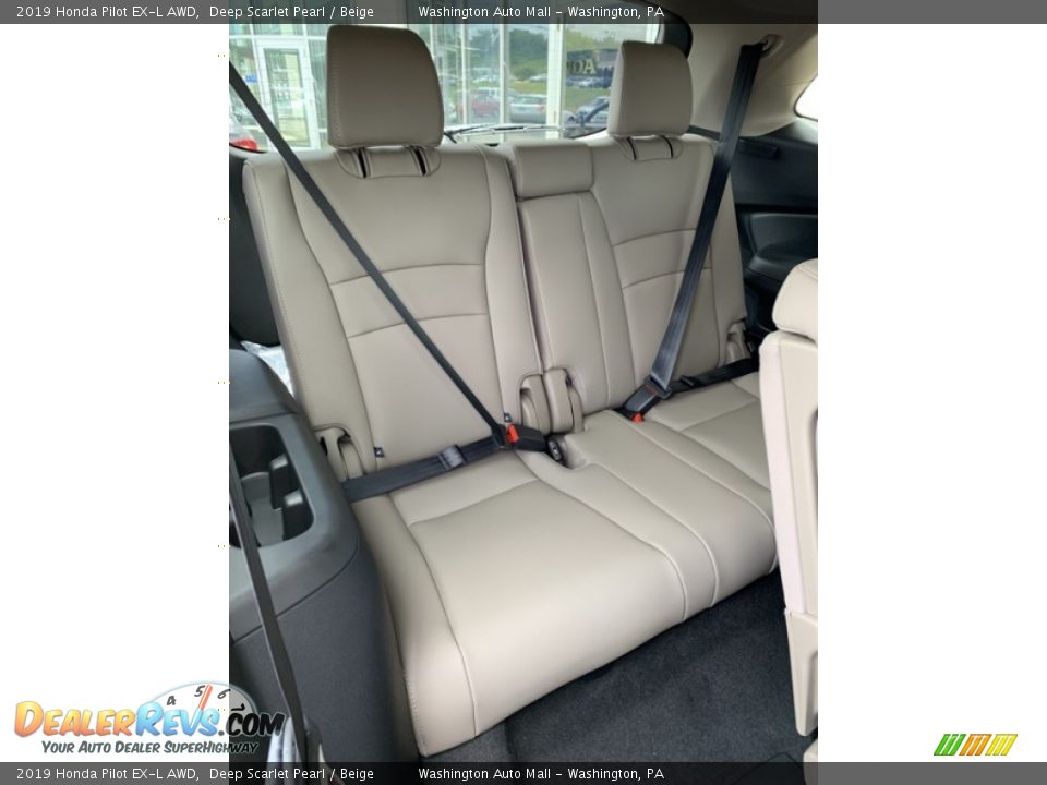 2019 Honda Pilot EX-L AWD Deep Scarlet Pearl / Beige Photo #29