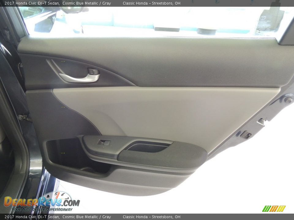 2017 Honda Civic EX-T Sedan Cosmic Blue Metallic / Gray Photo #18