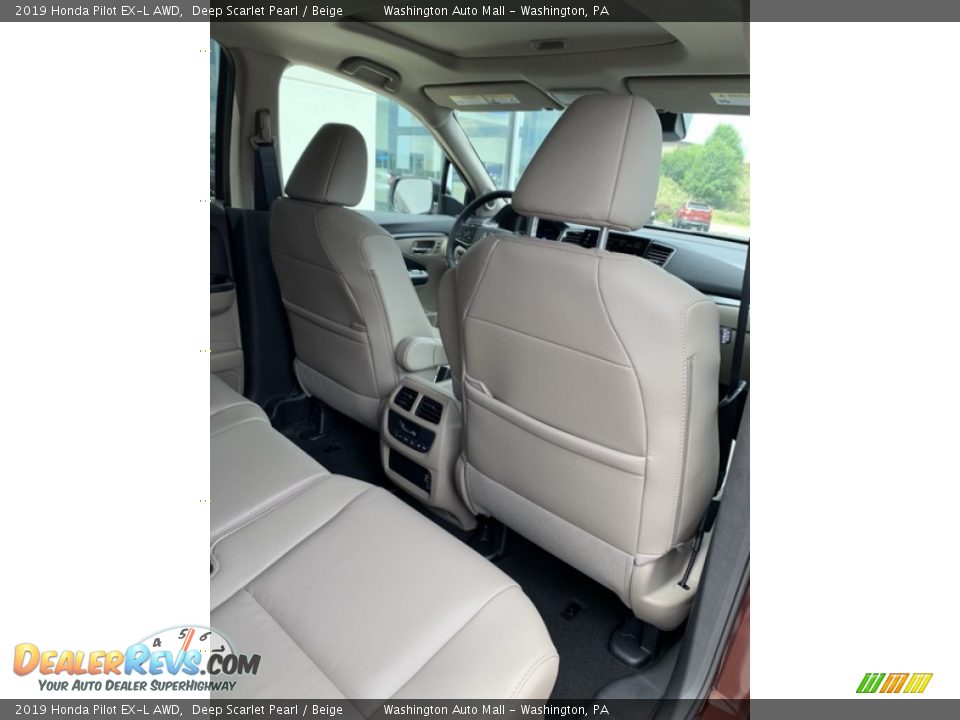 2019 Honda Pilot EX-L AWD Deep Scarlet Pearl / Beige Photo #30