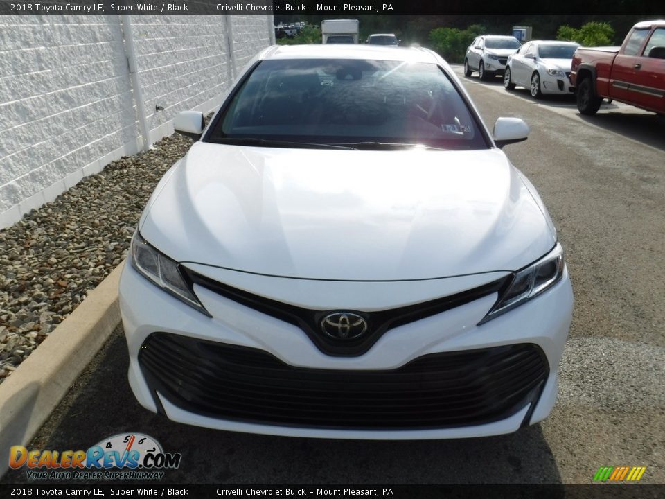 2018 Toyota Camry LE Super White / Black Photo #4