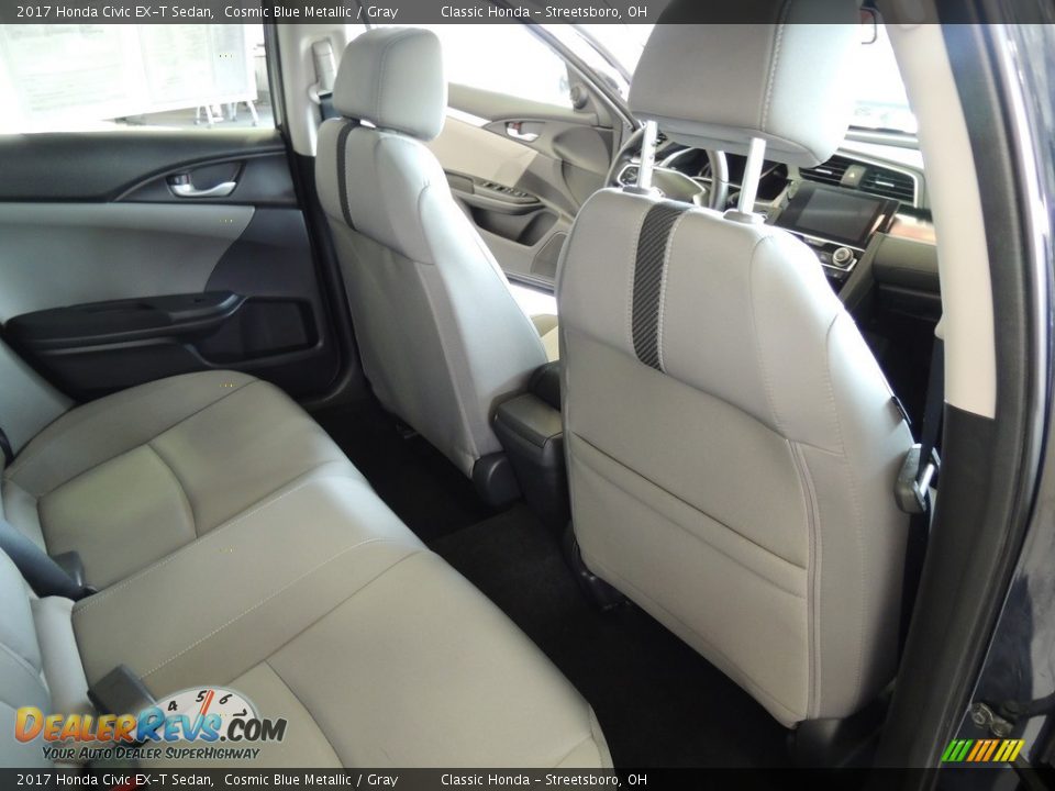 2017 Honda Civic EX-T Sedan Cosmic Blue Metallic / Gray Photo #19