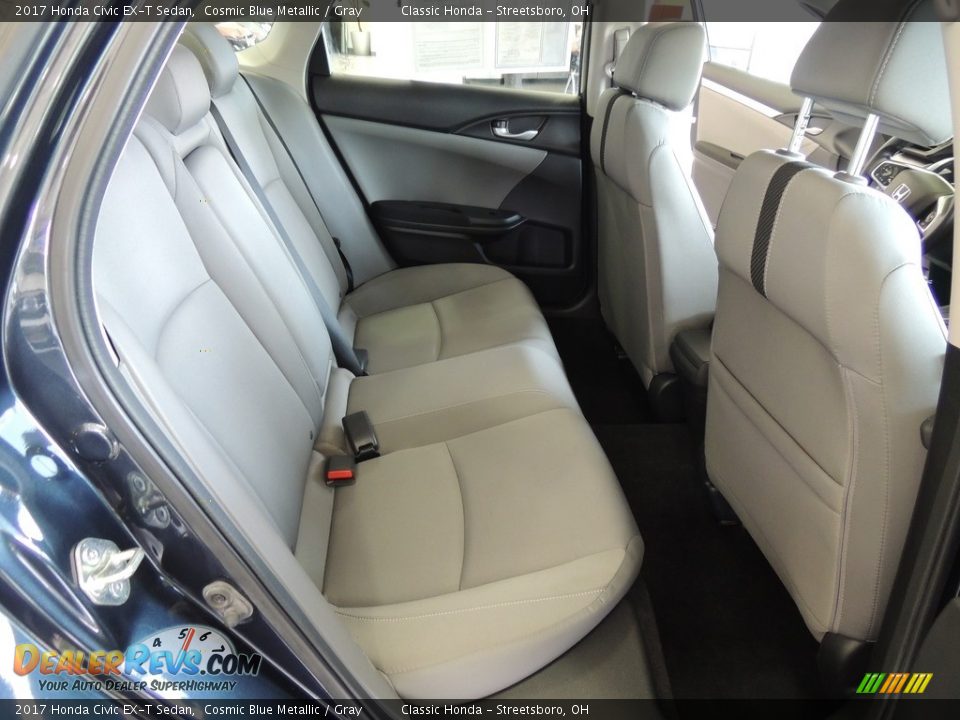 2017 Honda Civic EX-T Sedan Cosmic Blue Metallic / Gray Photo #20