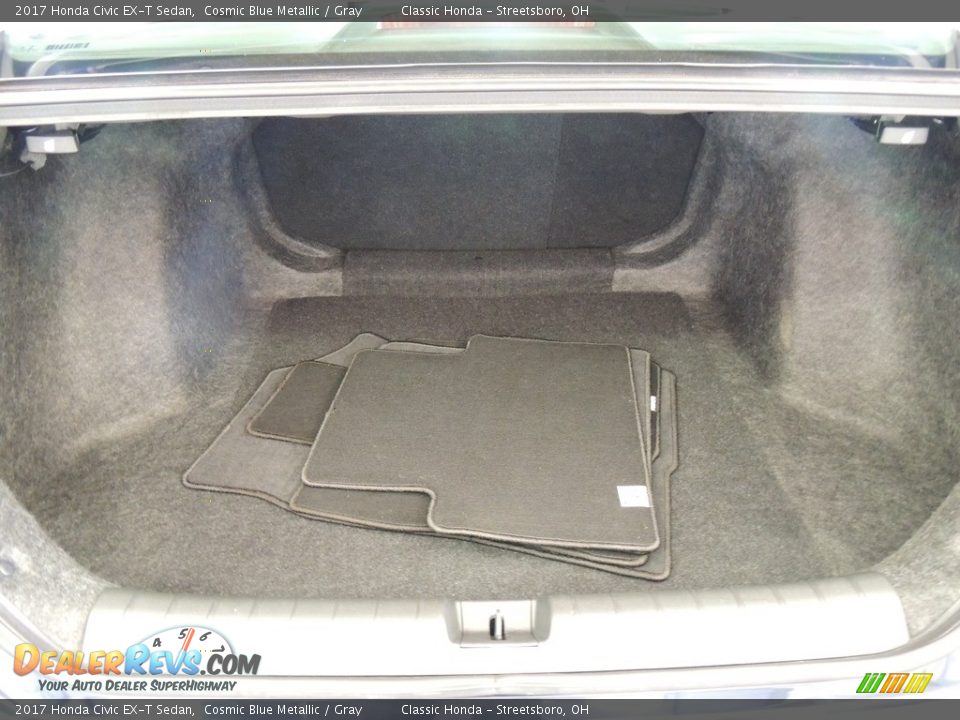 2017 Honda Civic EX-T Sedan Cosmic Blue Metallic / Gray Photo #21