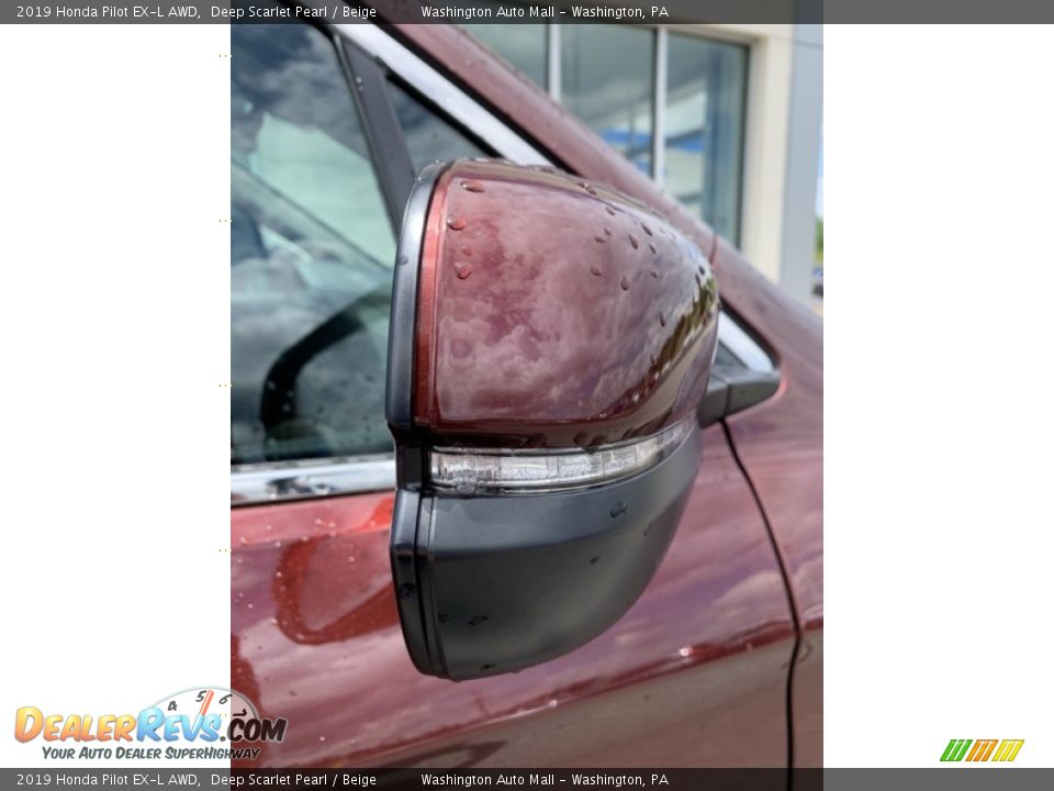 2019 Honda Pilot EX-L AWD Deep Scarlet Pearl / Beige Photo #34