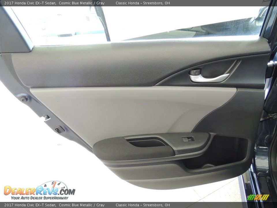 2017 Honda Civic EX-T Sedan Cosmic Blue Metallic / Gray Photo #23