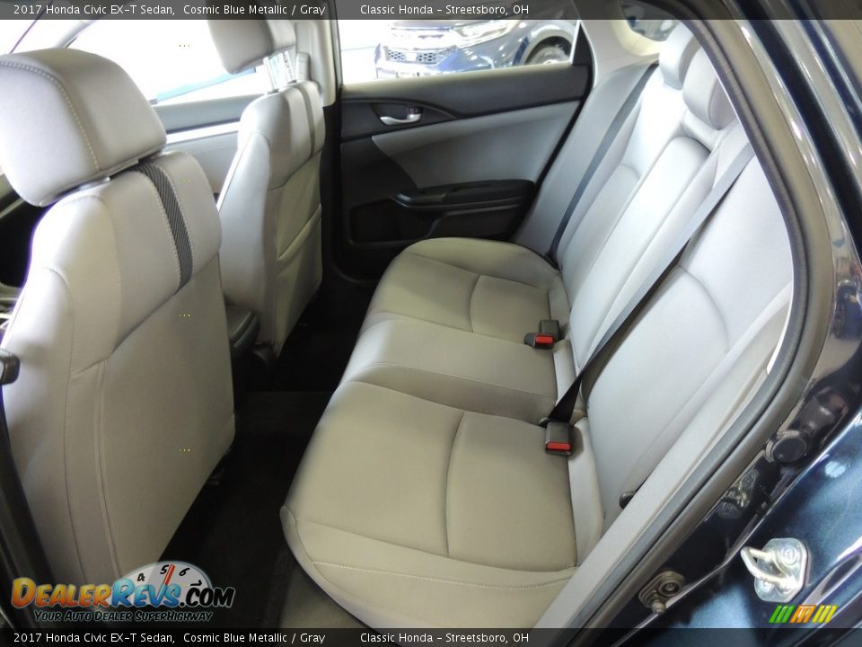 2017 Honda Civic EX-T Sedan Cosmic Blue Metallic / Gray Photo #25
