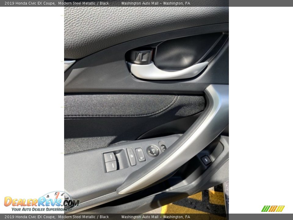 2019 Honda Civic EX Coupe Modern Steel Metallic / Black Photo #11