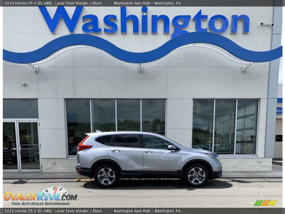 2019 Honda CR-V EX AWD Lunar Silver Metallic / Black Photo #1