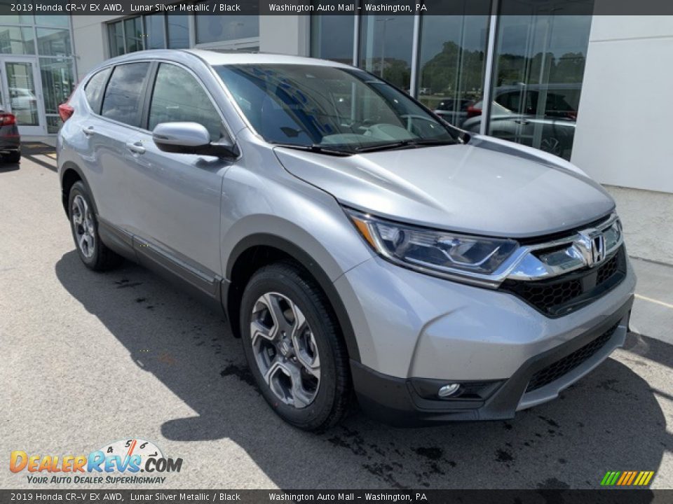 2019 Honda CR-V EX AWD Lunar Silver Metallic / Black Photo #2
