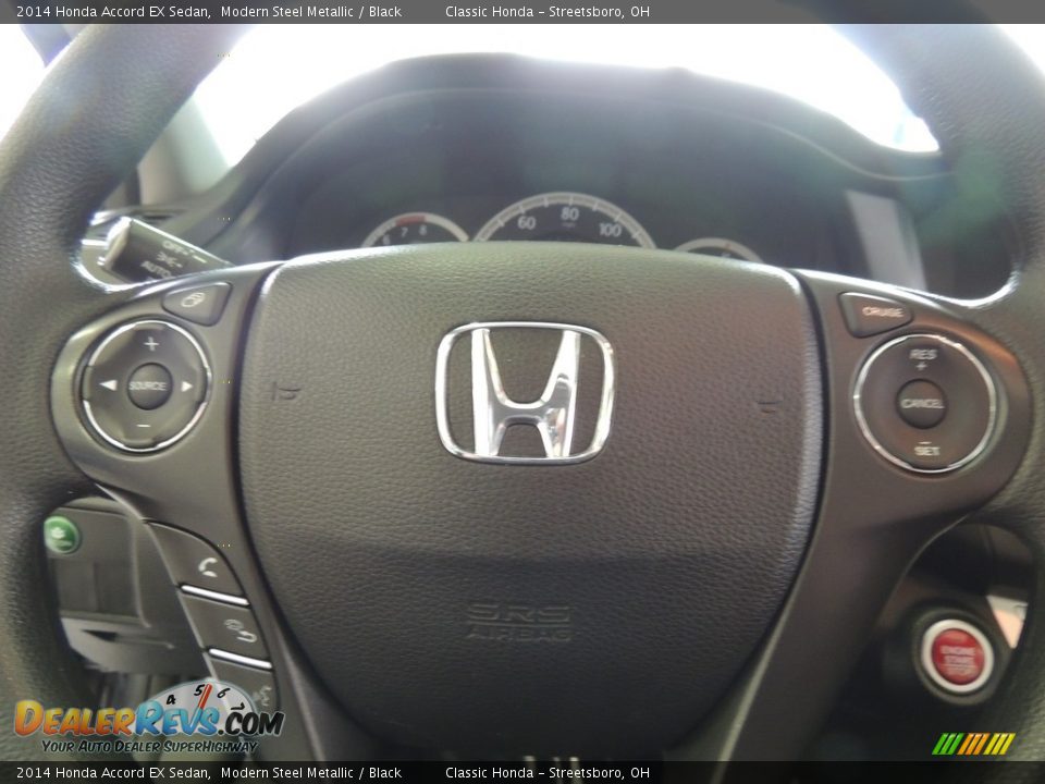 2014 Honda Accord EX Sedan Modern Steel Metallic / Black Photo #23