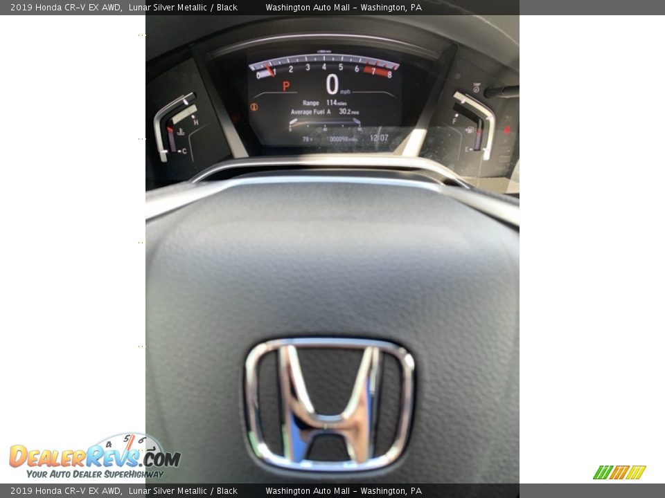 2019 Honda CR-V EX AWD Lunar Silver Metallic / Black Photo #31