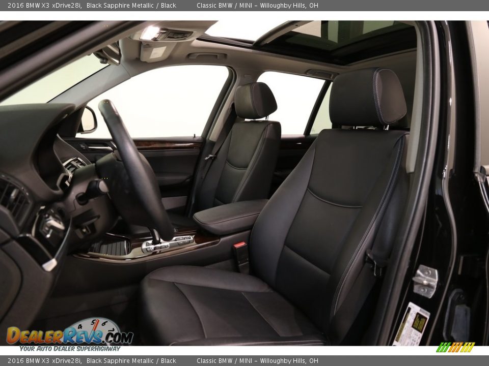 2016 BMW X3 xDrive28i Black Sapphire Metallic / Black Photo #5
