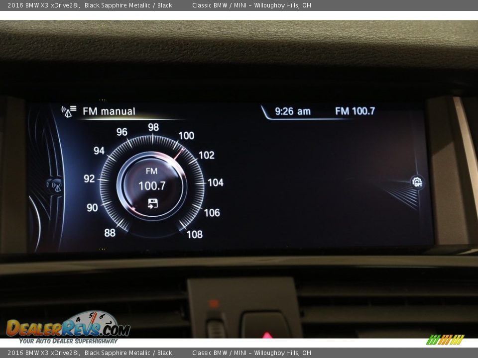 2016 BMW X3 xDrive28i Black Sapphire Metallic / Black Photo #11