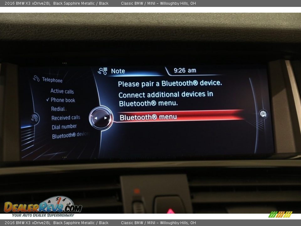 2016 BMW X3 xDrive28i Black Sapphire Metallic / Black Photo #12