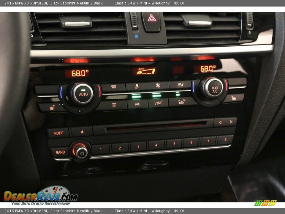 2016 BMW X3 xDrive28i Black Sapphire Metallic / Black Photo #14