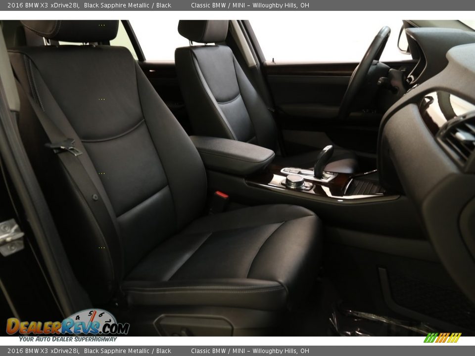 2016 BMW X3 xDrive28i Black Sapphire Metallic / Black Photo #19