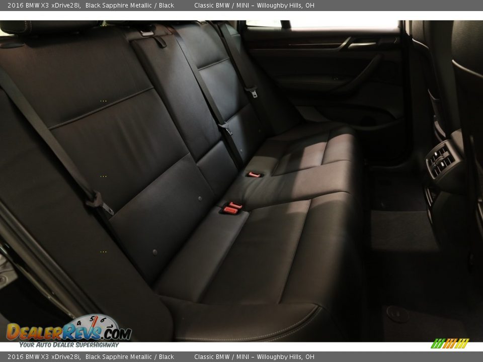 2016 BMW X3 xDrive28i Black Sapphire Metallic / Black Photo #20