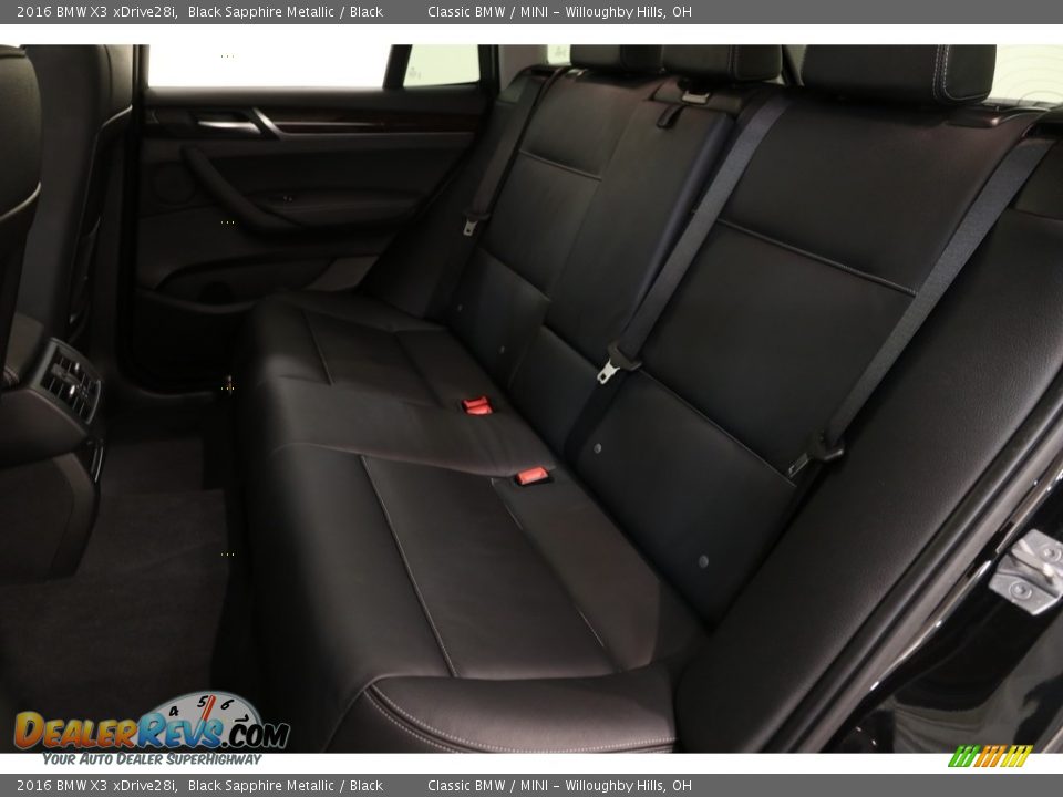 2016 BMW X3 xDrive28i Black Sapphire Metallic / Black Photo #21