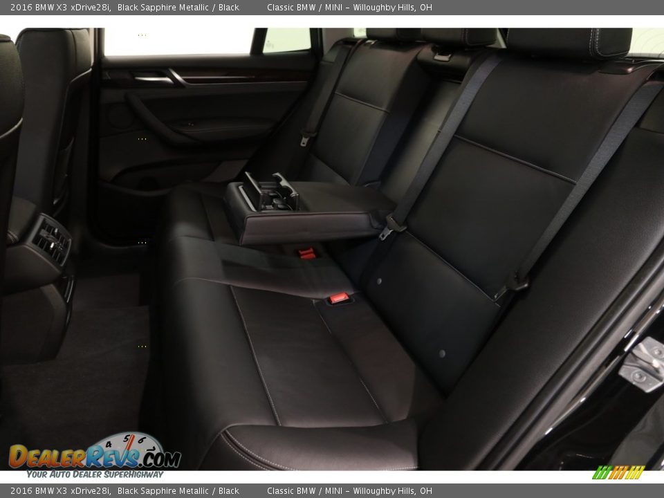 2016 BMW X3 xDrive28i Black Sapphire Metallic / Black Photo #22