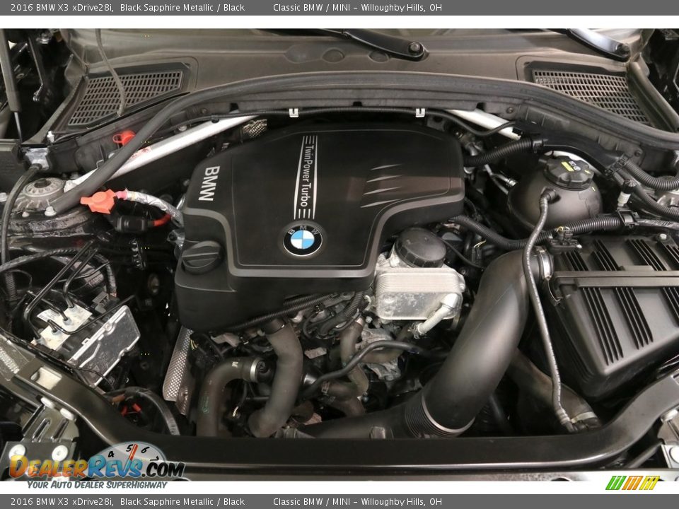 2016 BMW X3 xDrive28i Black Sapphire Metallic / Black Photo #24