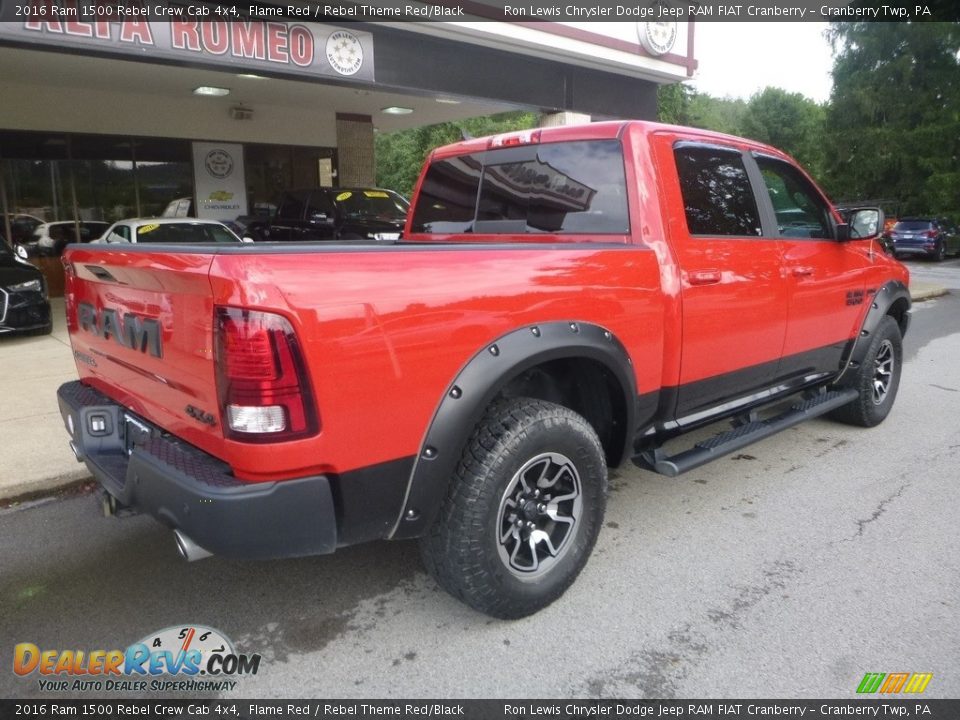 2016 Ram 1500 Rebel Crew Cab 4x4 Flame Red / Rebel Theme Red/Black Photo #2