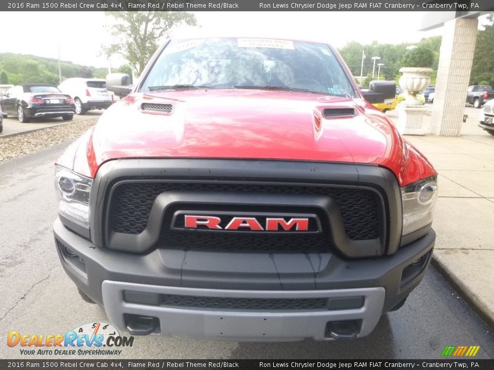 2016 Ram 1500 Rebel Crew Cab 4x4 Flame Red / Rebel Theme Red/Black Photo #4