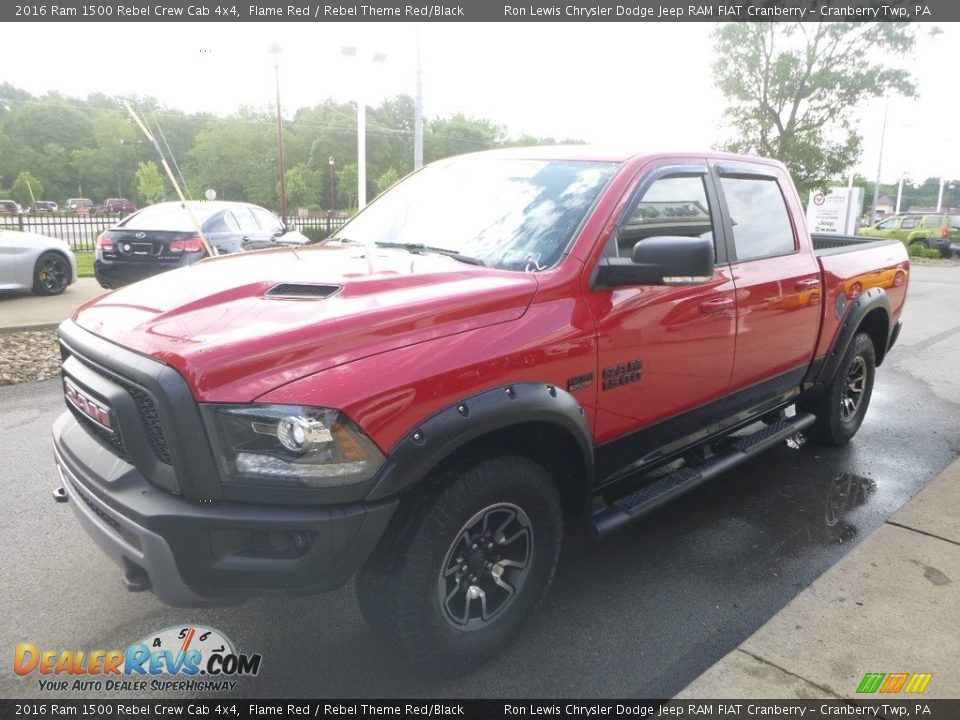 2016 Ram 1500 Rebel Crew Cab 4x4 Flame Red / Rebel Theme Red/Black Photo #5