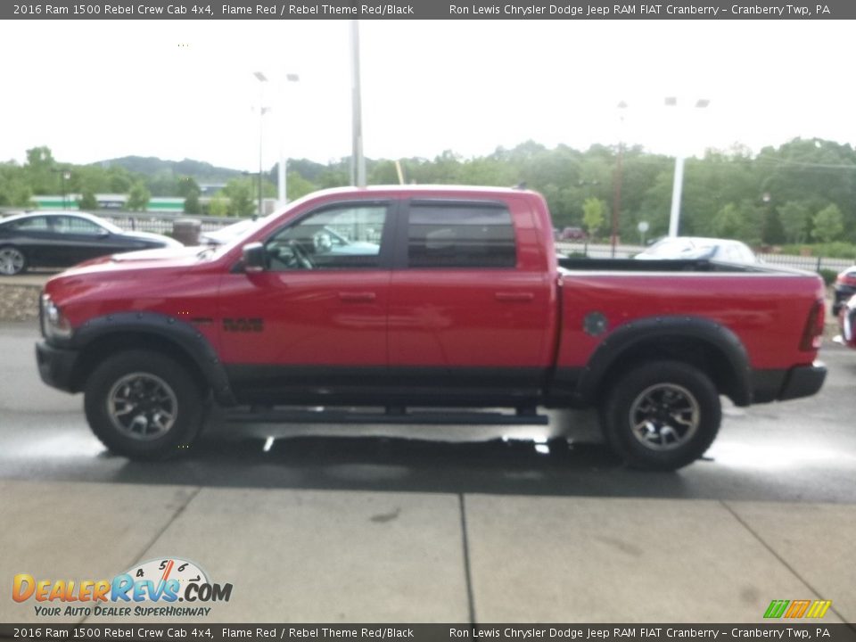 2016 Ram 1500 Rebel Crew Cab 4x4 Flame Red / Rebel Theme Red/Black Photo #6