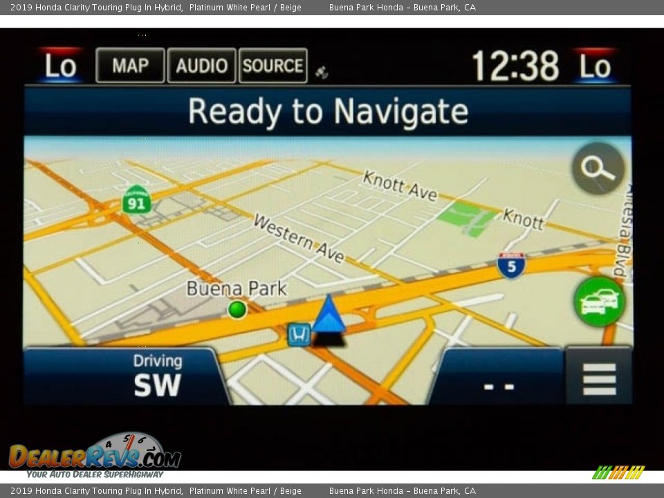 2019 Honda Clarity Touring Plug In Hybrid Platinum White Pearl / Beige Photo #26