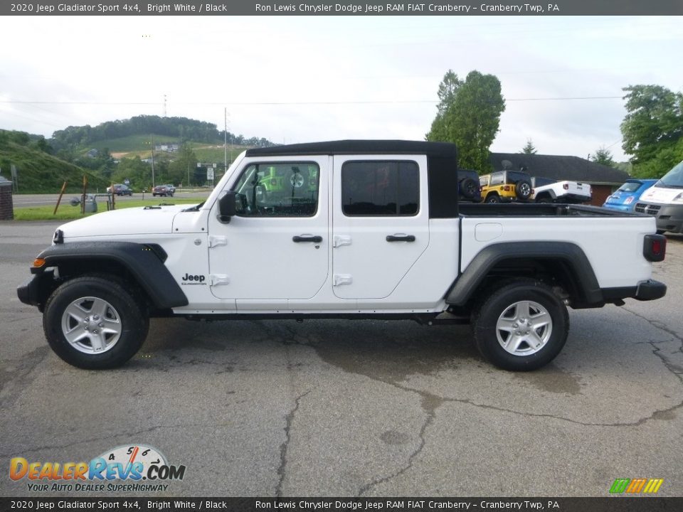 2020 Jeep Gladiator Sport 4x4 Bright White / Black Photo #2