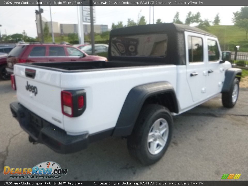 2020 Jeep Gladiator Sport 4x4 Bright White / Black Photo #5