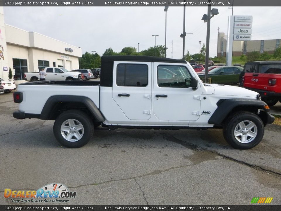 2020 Jeep Gladiator Sport 4x4 Bright White / Black Photo #6