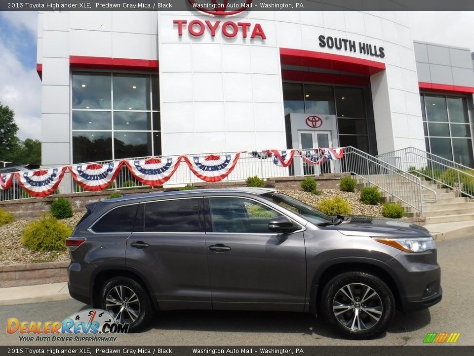 2016 Toyota Highlander XLE Predawn Gray Mica / Black Photo #2