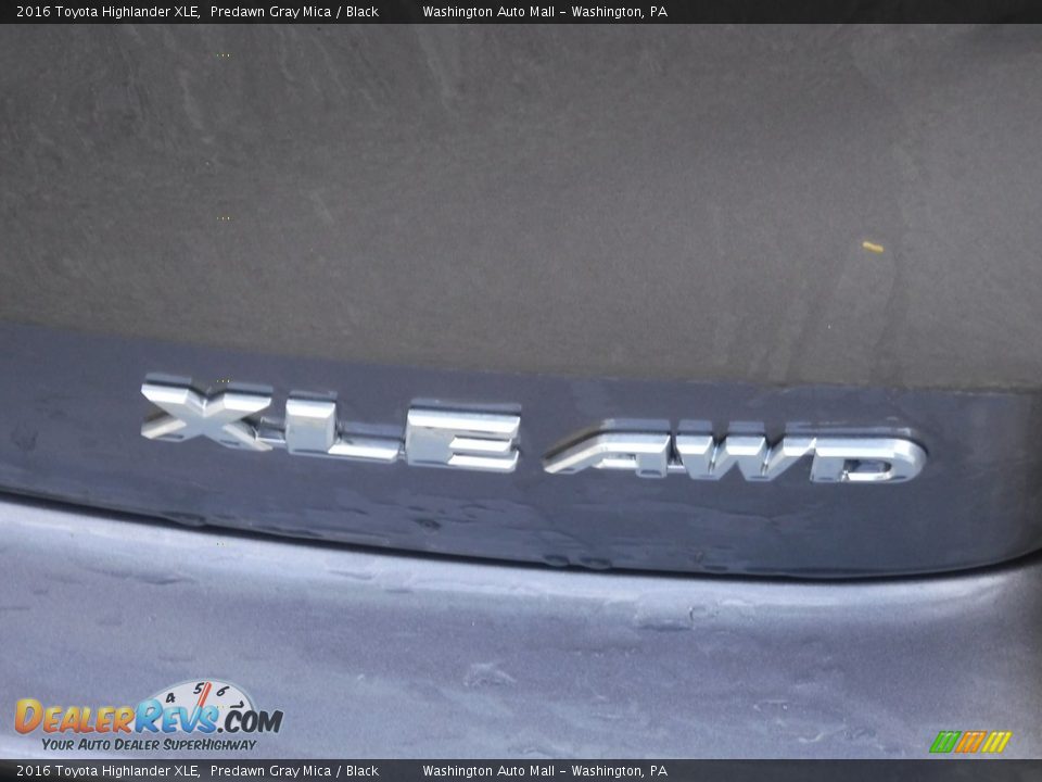 2016 Toyota Highlander XLE Predawn Gray Mica / Black Photo #11