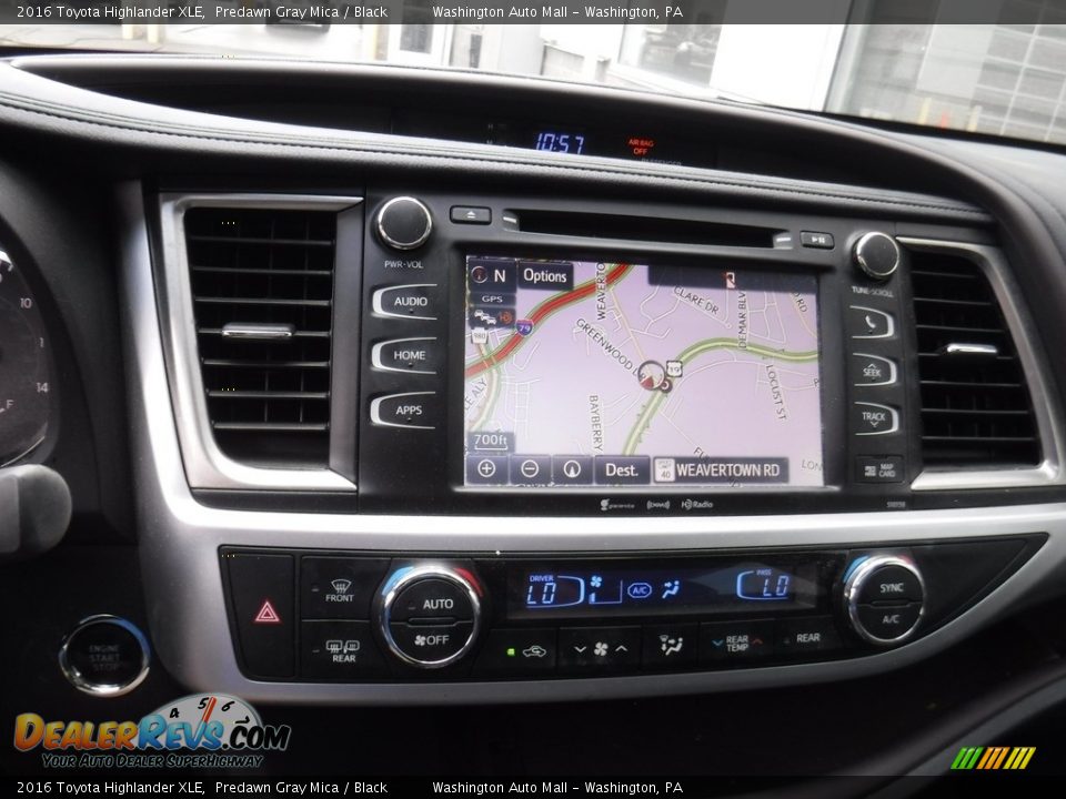 2016 Toyota Highlander XLE Predawn Gray Mica / Black Photo #17