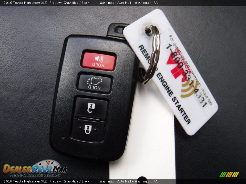 2016 Toyota Highlander XLE Predawn Gray Mica / Black Photo #25