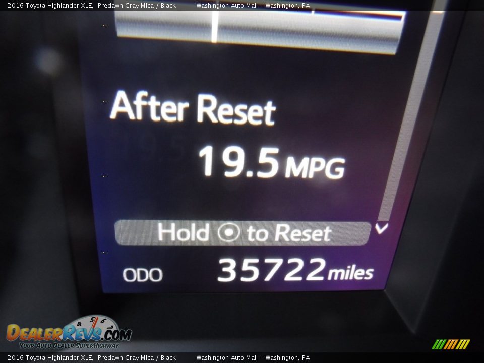 2016 Toyota Highlander XLE Predawn Gray Mica / Black Photo #27