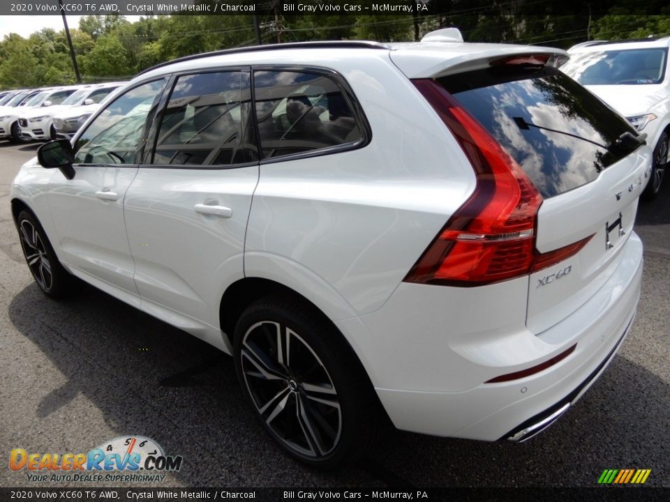 2020 Volvo XC60 T6 AWD Crystal White Metallic / Charcoal Photo #4