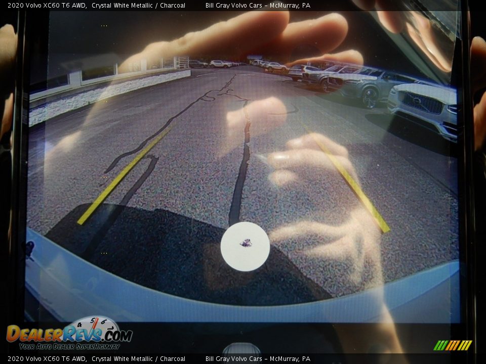 2020 Volvo XC60 T6 AWD Crystal White Metallic / Charcoal Photo #14