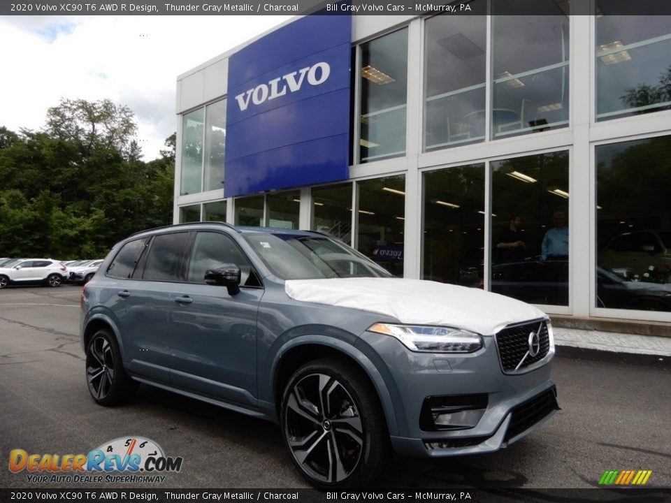 Front 3/4 View of 2020 Volvo XC90 T6 AWD R Design Photo #1