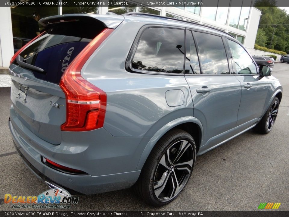2020 Volvo XC90 T6 AWD R Design Thunder Gray Metallic / Charcoal Photo #2