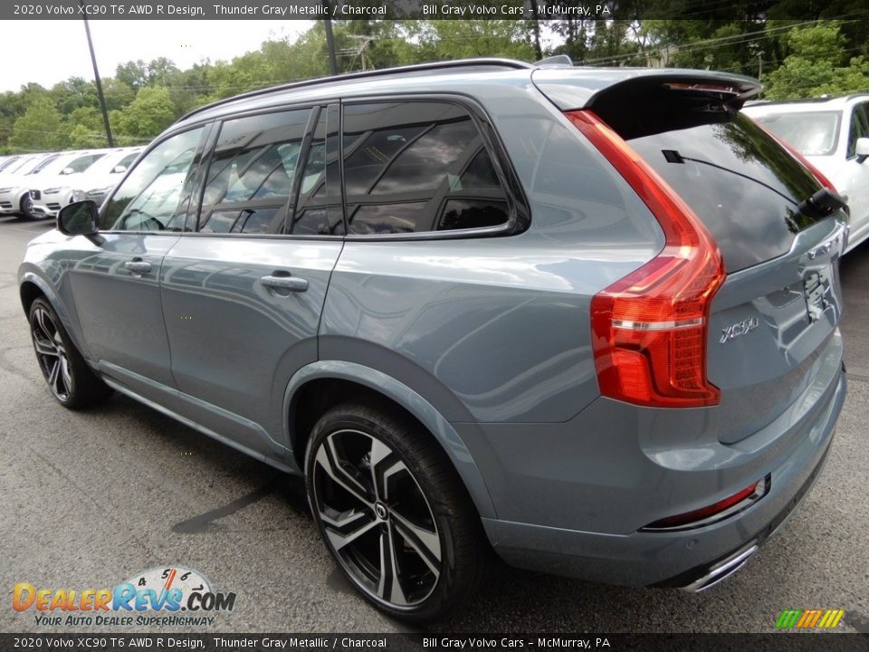 2020 Volvo XC90 T6 AWD R Design Thunder Gray Metallic / Charcoal Photo #4