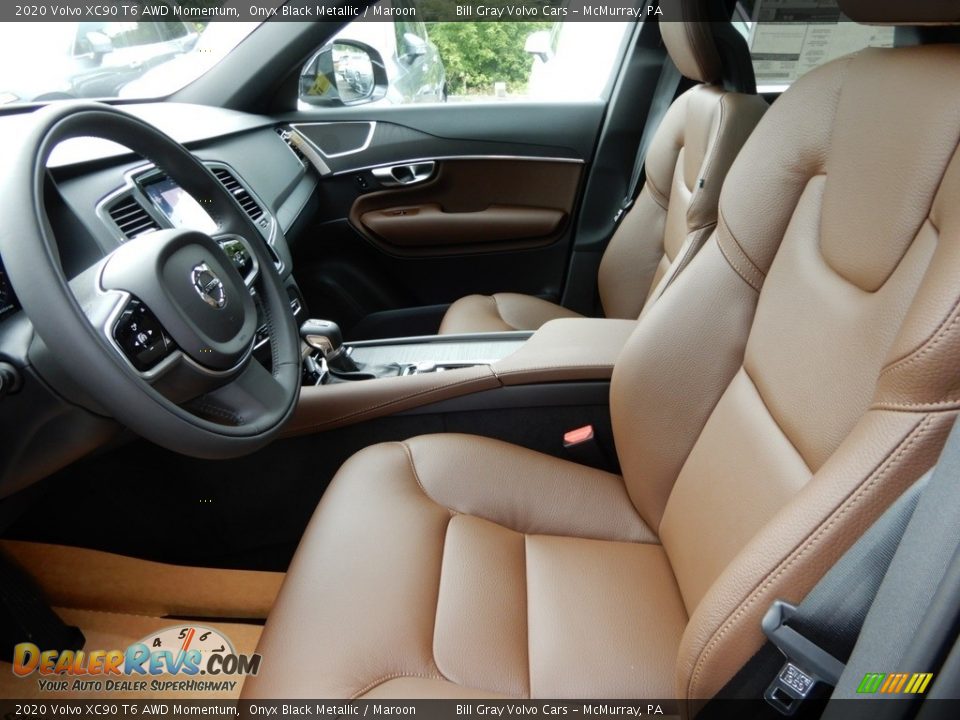 Maroon Interior - 2020 Volvo XC90 T6 AWD Momentum Photo #7